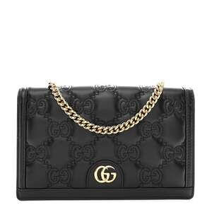 Gucci Calfskin Gg Matelasse Chain #238357G11B